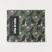 Trick or treat Halloween Tafel Hanging Banner Wandkleed (Voorkant (horizontaal))