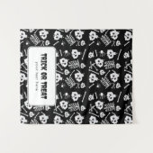 Trick or treat Halloween Tafel Hanging Banner Wandkleed (Voorkant (horizontaal))