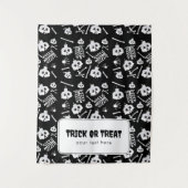 Trick or treat Halloween Tafel Hanging Banner Wandkleed (Voorkant)