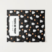 Trick or treat Halloween Tafel Hanging Banner Wandkleed (Voorkant (horizontaal))