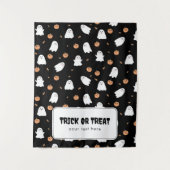 Trick or treat Halloween Tafel Hanging Banner Wandkleed (Voorkant)