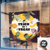 Trick or treat Halloween-tekens Raamsticker (Cafe Raam)