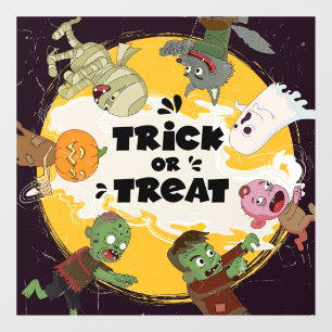 Trick or treat Halloween-tekens Raamsticker