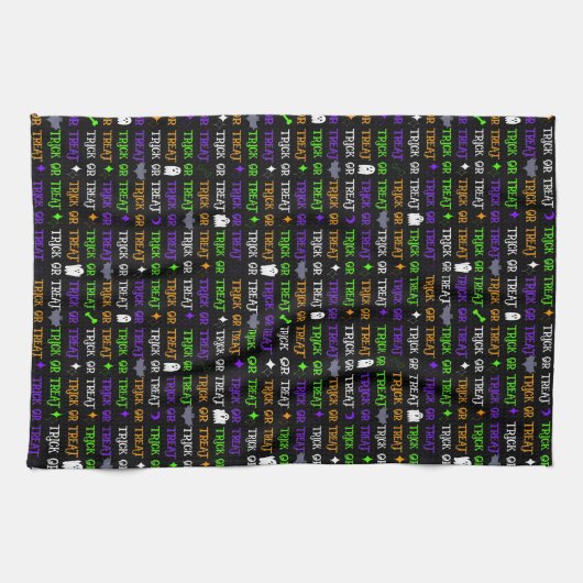 Trick or Treat Halloween Theedoek (Horizontaal)