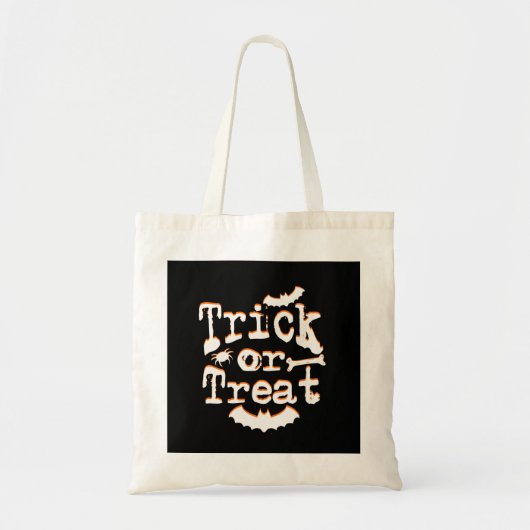 trick or treat halloween tote bag (Voorkant)