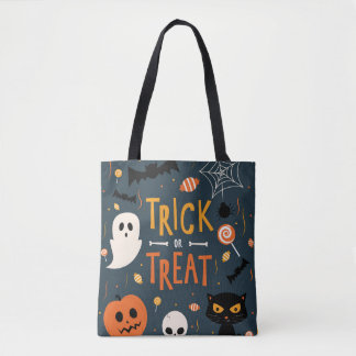 trick or treat Halloween Tote Bag