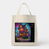 Trick or treat Halloween Town Gepersonaliseerd Tas (Achterkant)