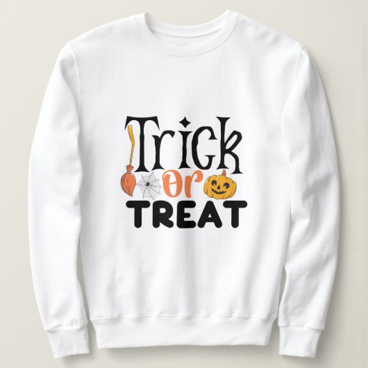 Trick Or Treat Halloween Trui (Design voorkant)