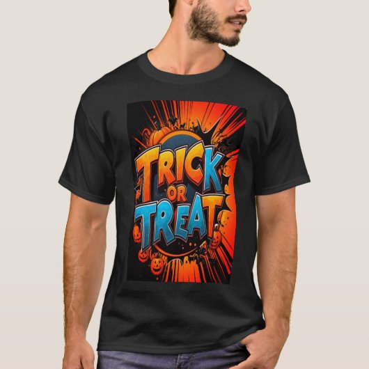 Trick or treat Halloween Tshirt (Voorkant)