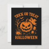 Trick or treat Halloween Uitnodiging (Voorkant)
