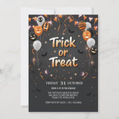 Trick or treat Halloween Uitnodiging (Voorkant)