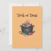 Trick or treat Halloween Uitnodiging (Achterkant)