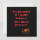 Trick or treat Halloween Uitnodiging (Achterkant)