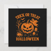 Trick or treat Halloween Uitnodiging (Voorkant)