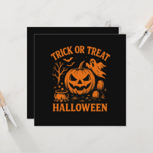 Trick or treat Halloween Uitnodiging
