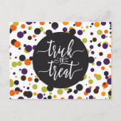 Trick or treat Halloween Uitnodiging Briefkaart (Voorkant)
