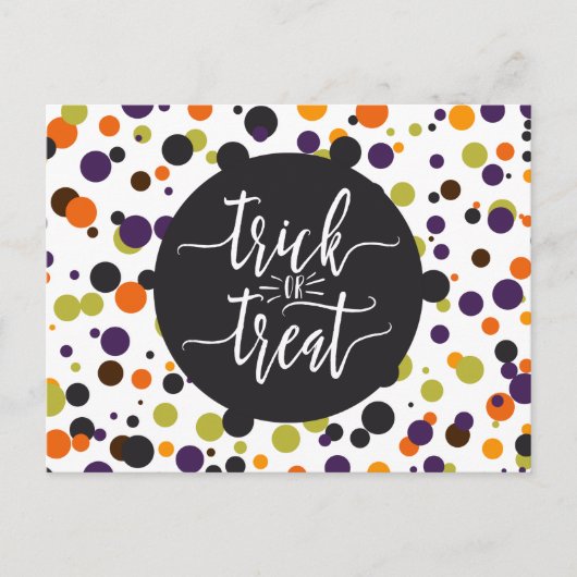 Trick or treat Halloween Uitnodiging Briefkaart (Voorkant)