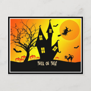 Trick or Treat, Halloween Uitnodiging Briefkaart