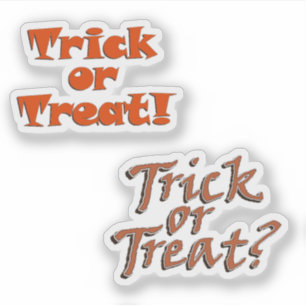 Trick or treat Halloween van het boekenschroot Sticker