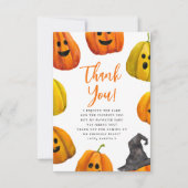 Trick or treat Halloween Verjaardag Bedankt (Voorkant)