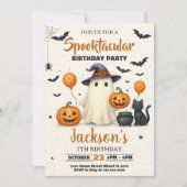 Trick-or-Treat Halloween Verjaardag Uitnodiging (Voorkant)