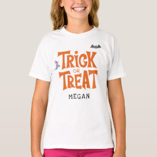 Trick or Treat Halloween Verjaardagsfeestje Custom T-shirt