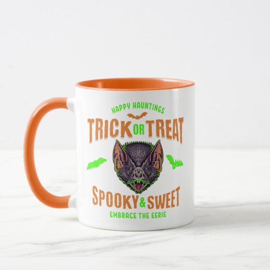Trick or Treat Halloween Vleermuizen Mok (Links)
