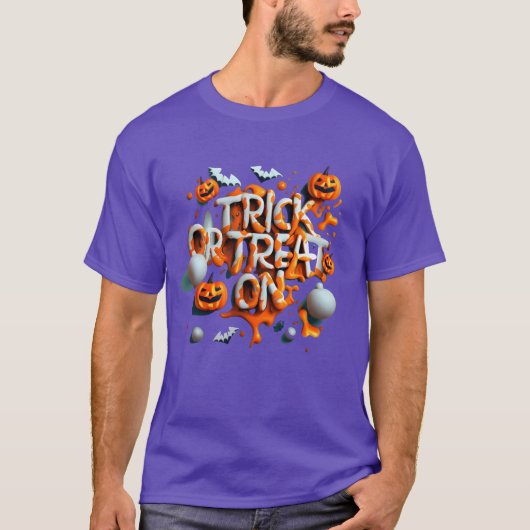 Trick or treat Halloween vriend T-shirt (Voorkant)