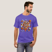 Trick or treat Halloween vriend T-shirt (Voorkant volledig)