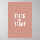 Trick or treat Halloween Wall Art Poster (Voorkant)