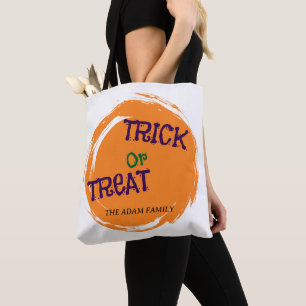 Trick or Treat Halloween zak Treat boodschappentas Tote Bag
