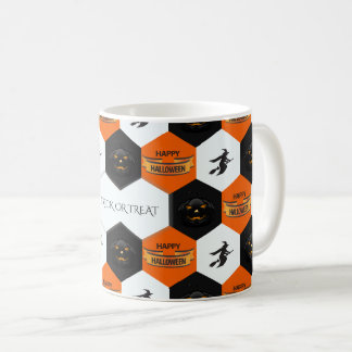 Trick or Treat Halloween Zeshoeken Patroon Koffiemok