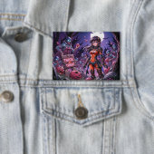 Trick or Treat Halloween zombies die hersenen uitd Button (Insitu)