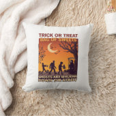 Trick Or Treat Halloween Zombies Grim Reaper Pompo Kussen (Deken)