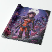 Trick or treat Halloween Zombies Uitdelen Brain Cadeaupapier (Uitgerold)