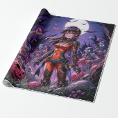 Trick or treat Halloween Zombies Uitdelen Brain Cadeaupapier (Uitgerold)