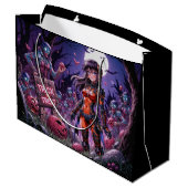 Trick or treat Halloween Zombies Uitdelen Brain Groot Cadeauzakje (Achterkant Gekanteld)