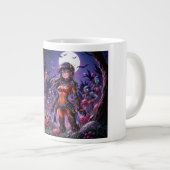 Trick or treat Halloween Zombies Uitdelen Brain Grote Koffiekop (Voorkant rechts)