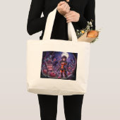 Trick or treat Halloween Zombies Uitdelen Brain Grote Tote Bag (Voorkant (product))
