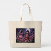 Trick or treat Halloween Zombies Uitdelen Brain Grote Tote Bag (Achterkant)