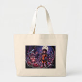 Trick or treat Halloween Zombies Uitdelen Brain Grote Tote Bag (Voorkant)