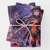 Trick or treat Halloween Zombies Uitdelen Brain Inpakpapier Vel (In situ)