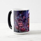 Trick or treat Halloween Zombies Uitdelen Brain Magische Mok (Voorkant links)