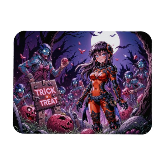 Trick or treat Halloween Zombies Uitdelen Brain Magneet (Horizontaal)