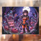 Trick or treat Halloween Zombies Uitdelen Brain Raamsticker (Vel 2)