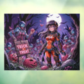 Trick or treat Halloween Zombies Uitdelen Brain Raamsticker (Vel 3)