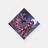 Trick or treat Halloween Zombies Uitdelen Brain Servet (Hoek)