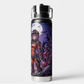 Trick or treat Halloween Zombies Uitdelen Brain Waterfles (Achterkant)