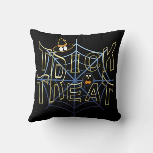 Trick-or-Treat-Haloween Kussen (Achterkant)