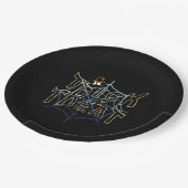 Trick-or-Treat-Haloween Papieren Bordje (Gekanteld)